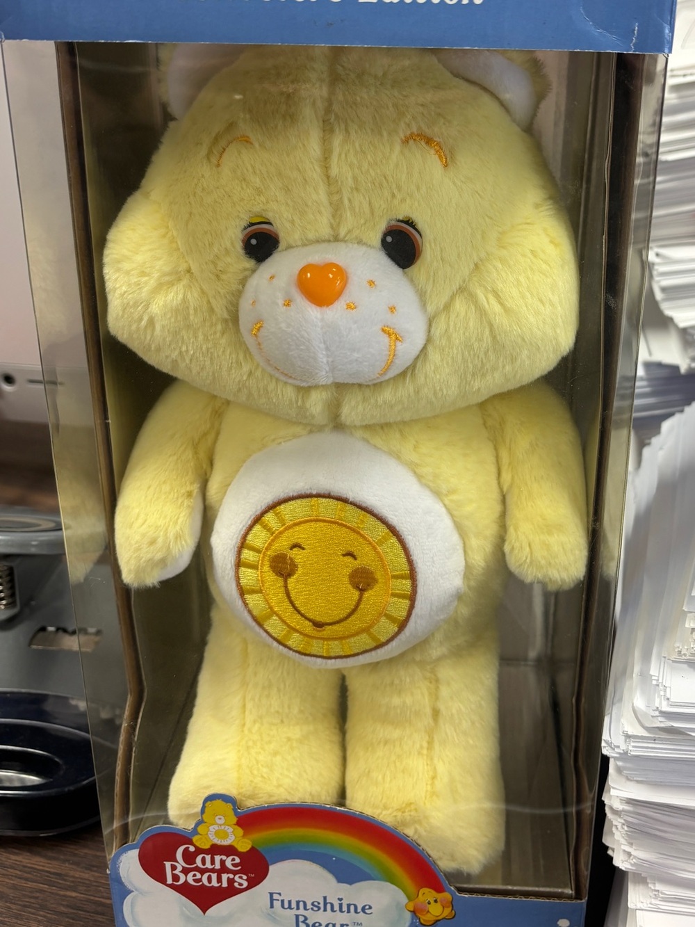 Care Bears Funshine Bear Plush - Yellow with Orange Nose